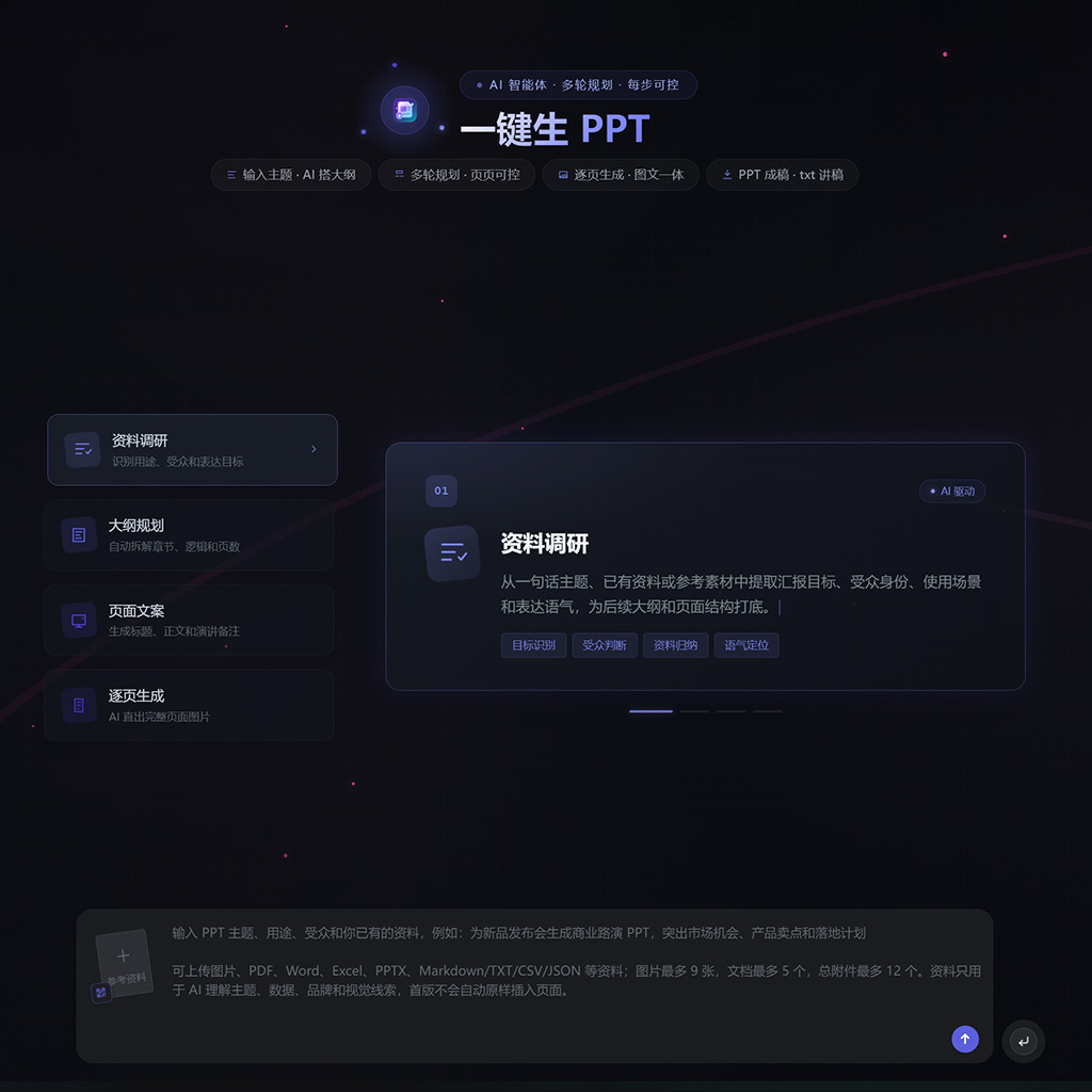 菁选灵创 PPT生成设计展示